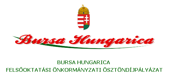 Bursa Hungarica pályázat 2016.